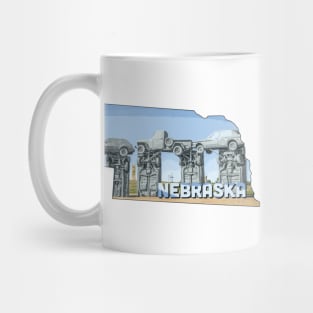 Nebraska state design / Nebraska lover / Nebraska carhenge gift idea / Nebraska home state Mug